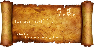 Tarcsi Beáta névjegykártya